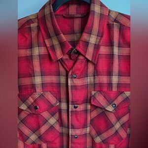 Dixxon Red Plaid Men's Shirt Size M
